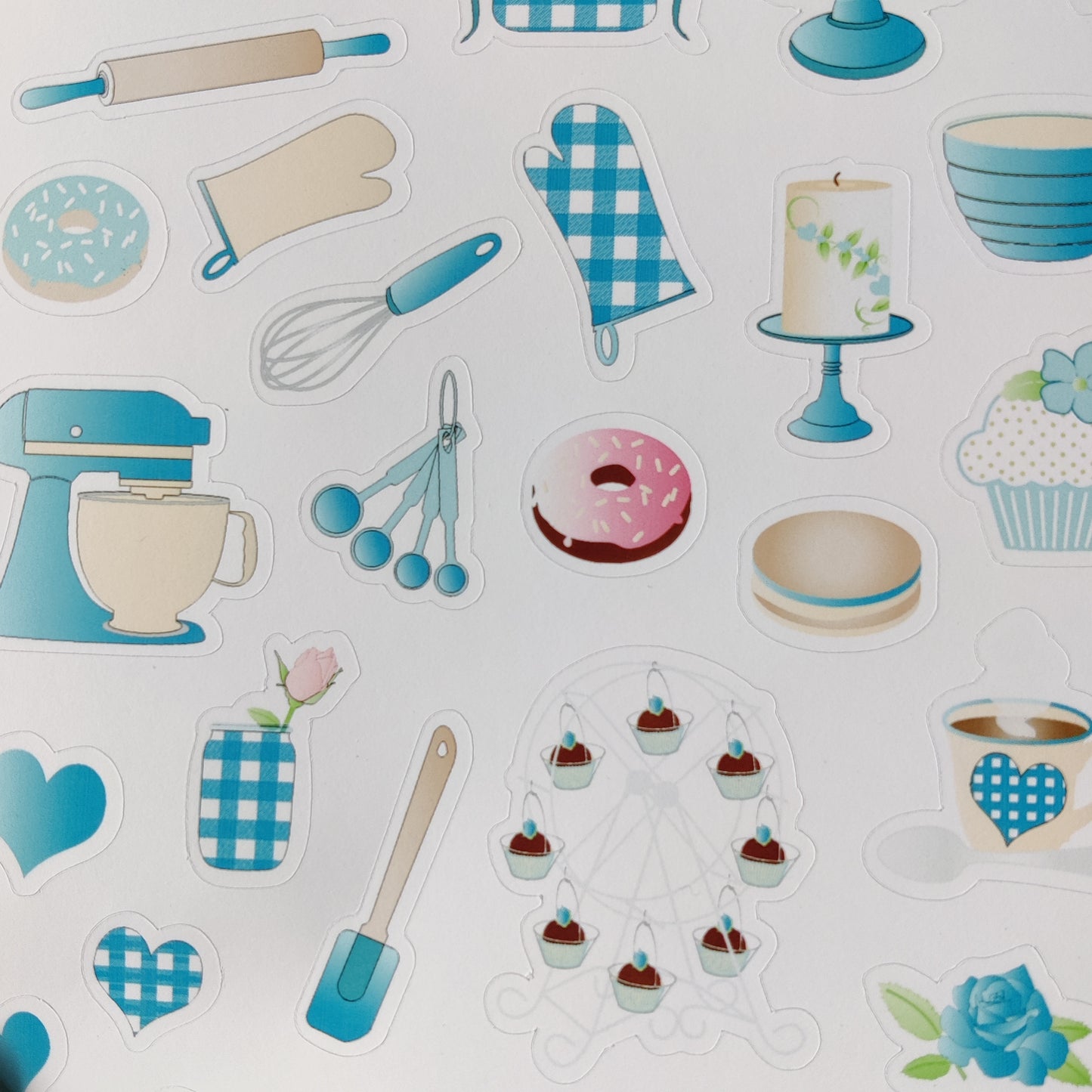 Cooking and baking sticker sheet
