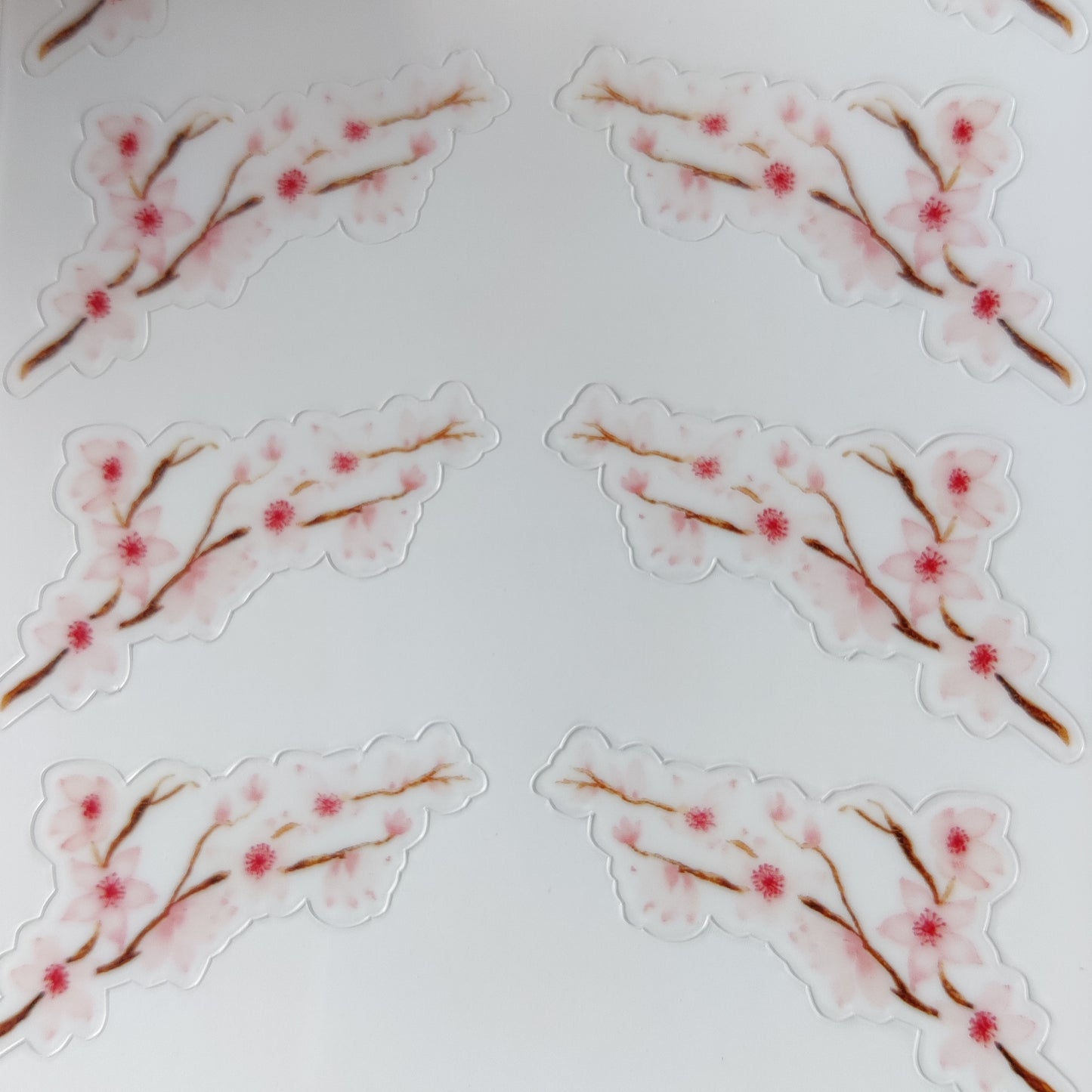 Cherry blossom branches sticker sheet