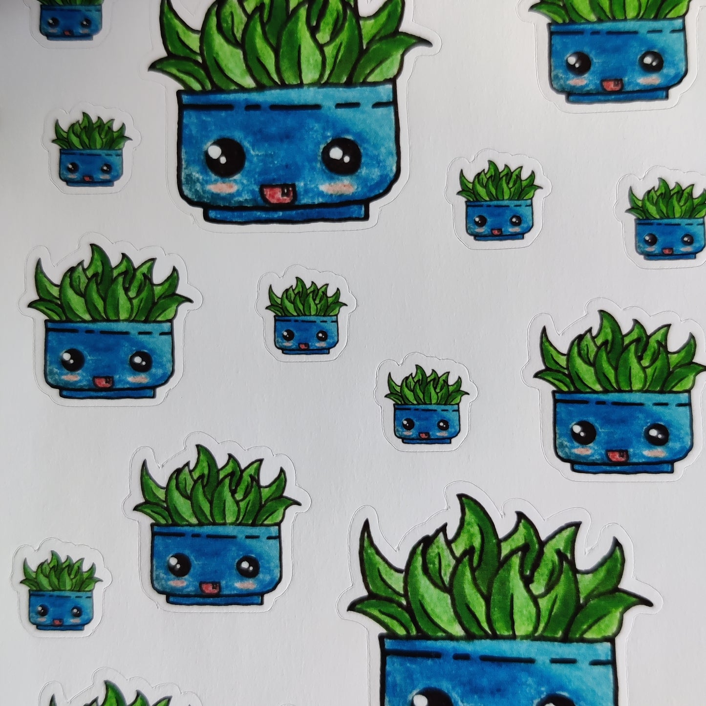 Happy plants sticker sheet