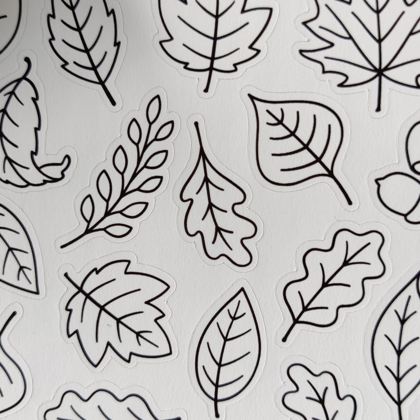 Autumn leaves sticker sheet