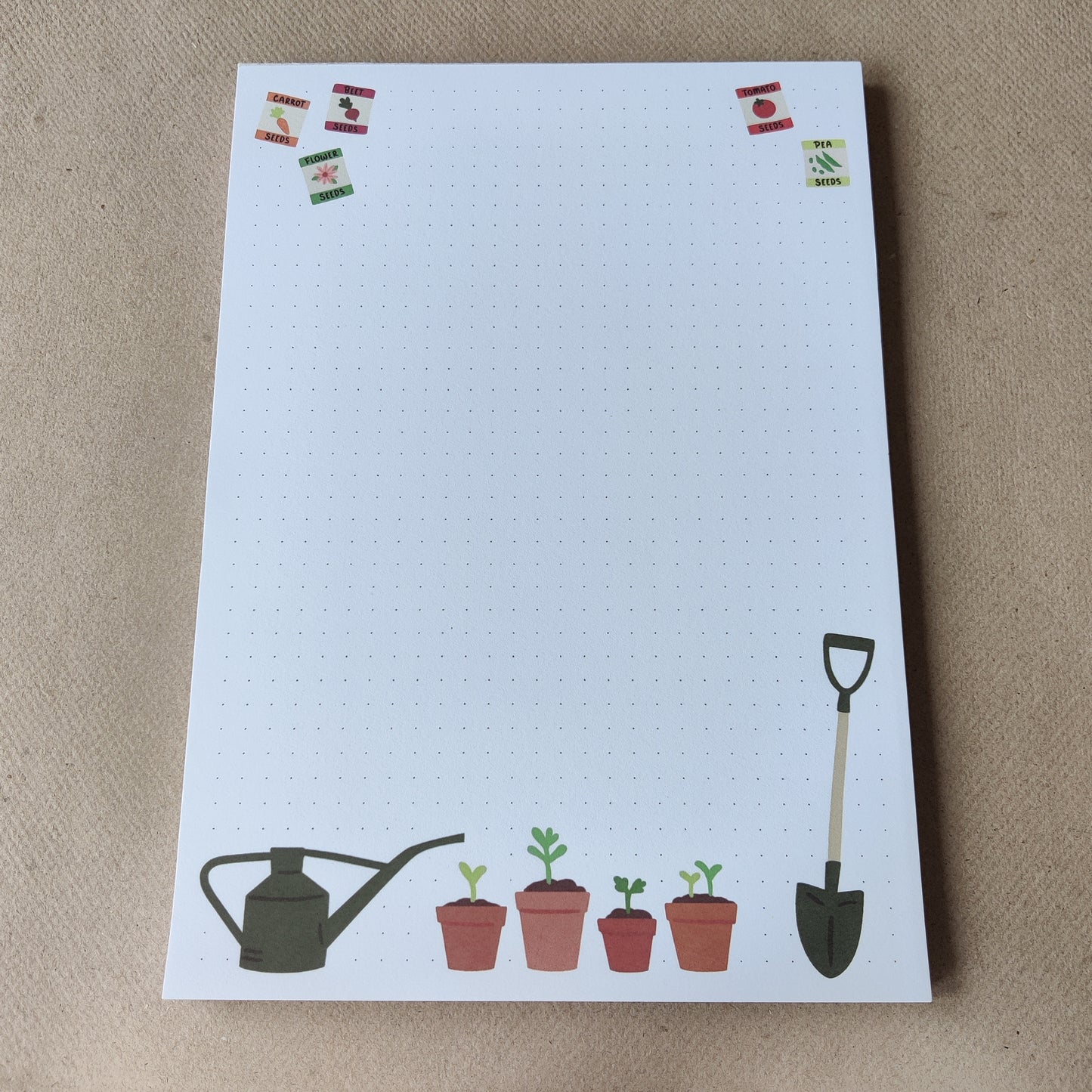 Moestuin notitieblok | Dot Grid | A5 notepad