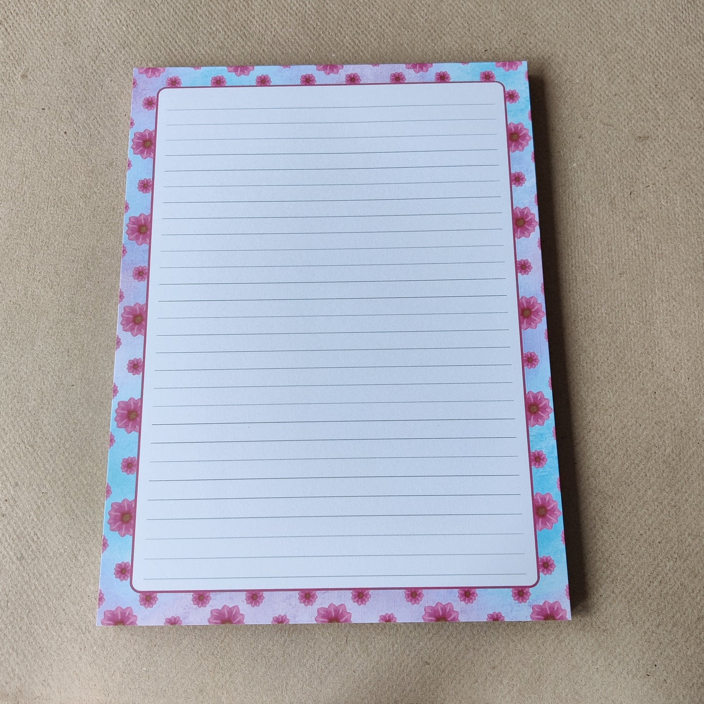 Gelinieerd Notitieblok | Bloemen Print | Notities | Braindump Kladblok