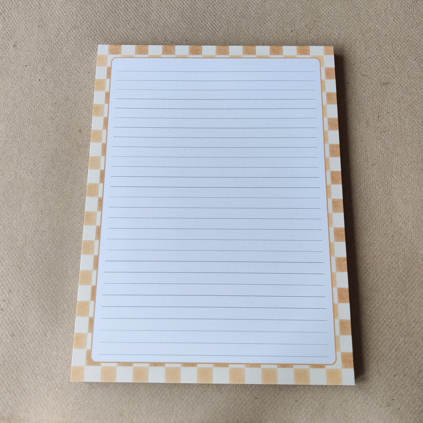 Gelinieerd Notitieblok | Geel Ruit Print
