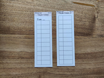 Kleurcode sticker - kleuren op nummer