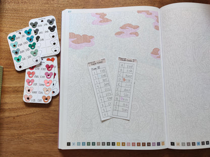 Kleurcode sticker - kleuren op nummer