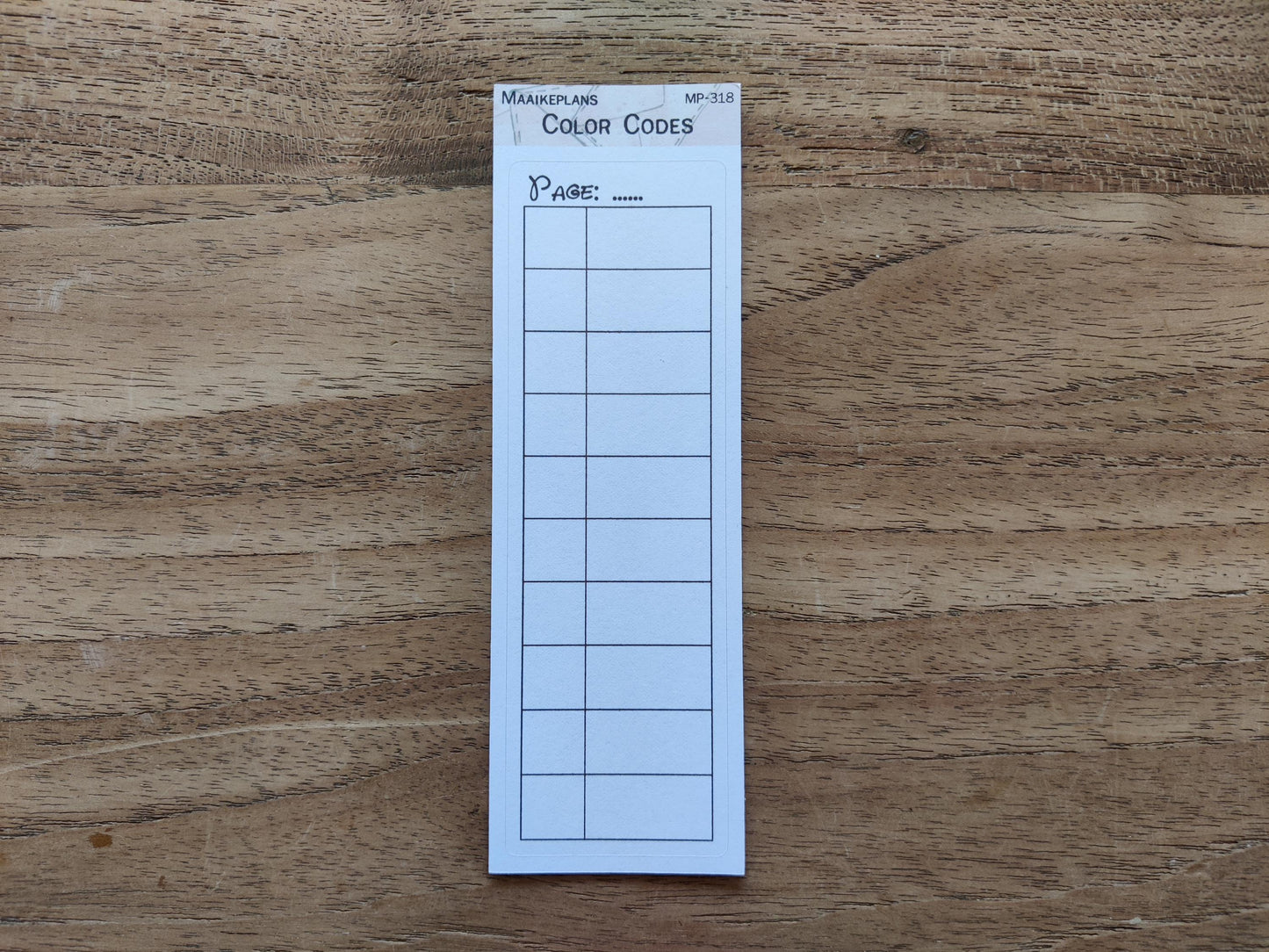 Kleurcode sticker - kleuren op nummer