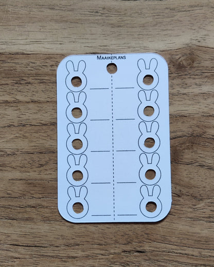 Kleurkaartjes - konijn design