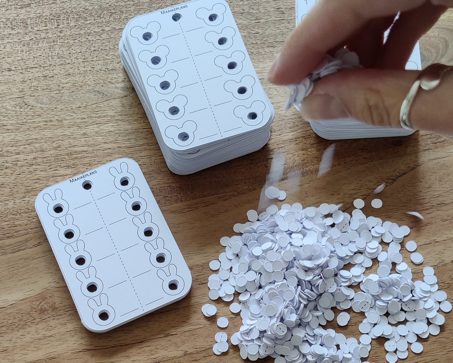 Kleurkaartjes - konijn design