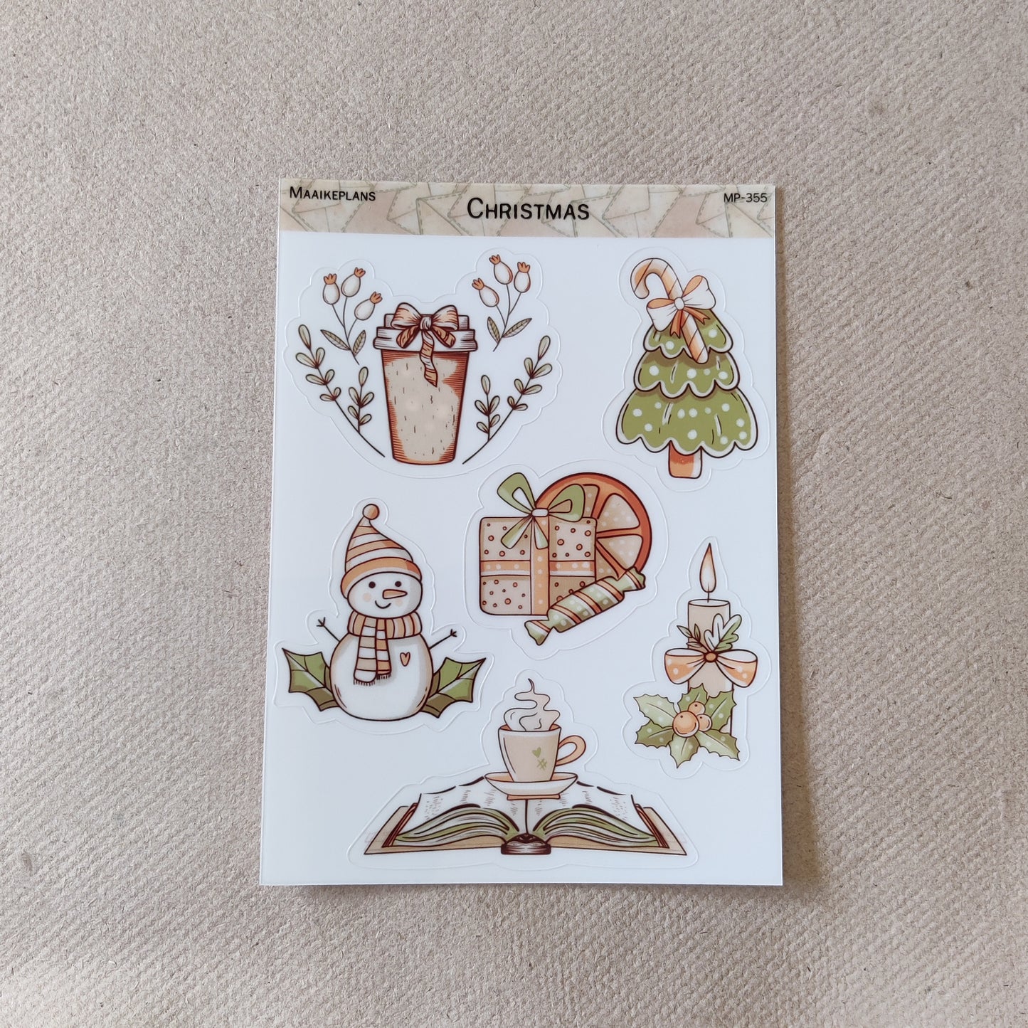 Christmas sticker sheet