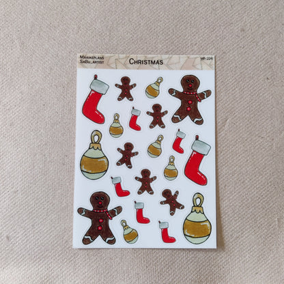 Christmas sticker sheet
