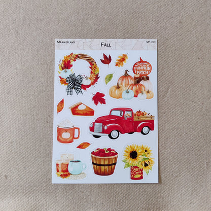 Herfst stickervellen