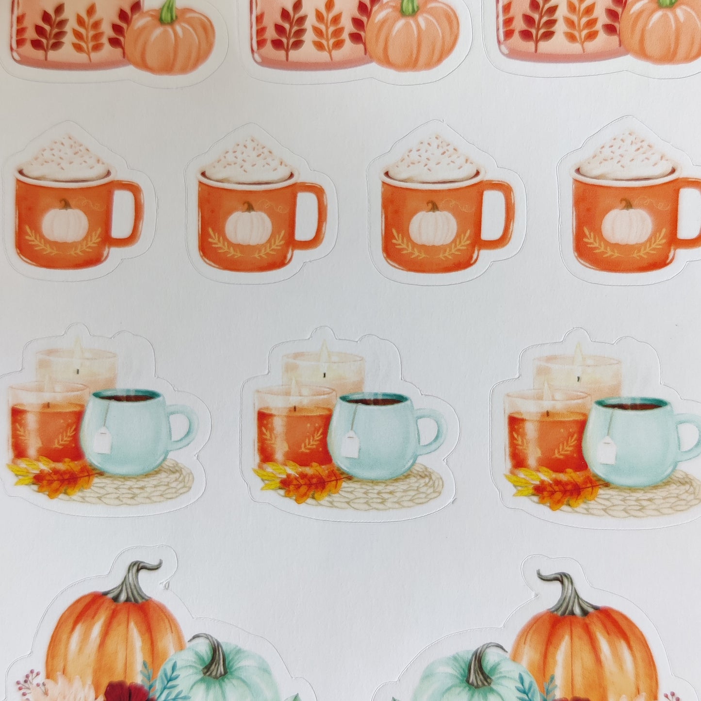 Cozy autumn sticker sheet