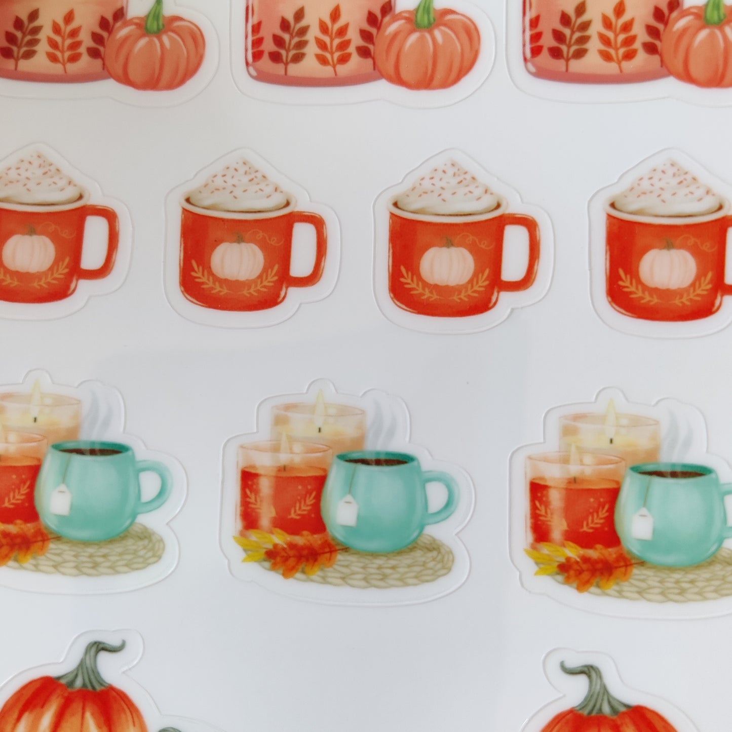 Cozy autumn sticker sheet
