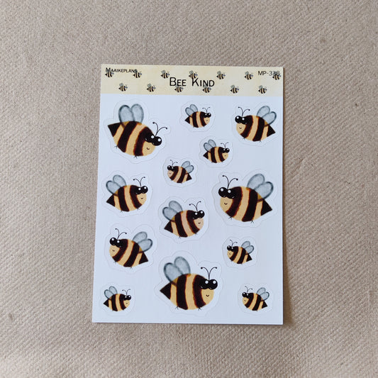 Bee kind stickervel