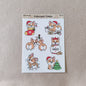 Christmas Corgis sticker sheet