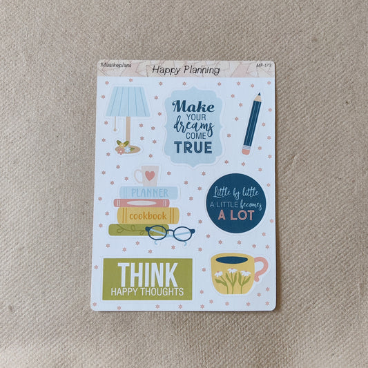 Happy planning sticker sheet