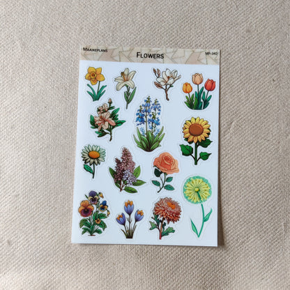 Flower sticker sheet