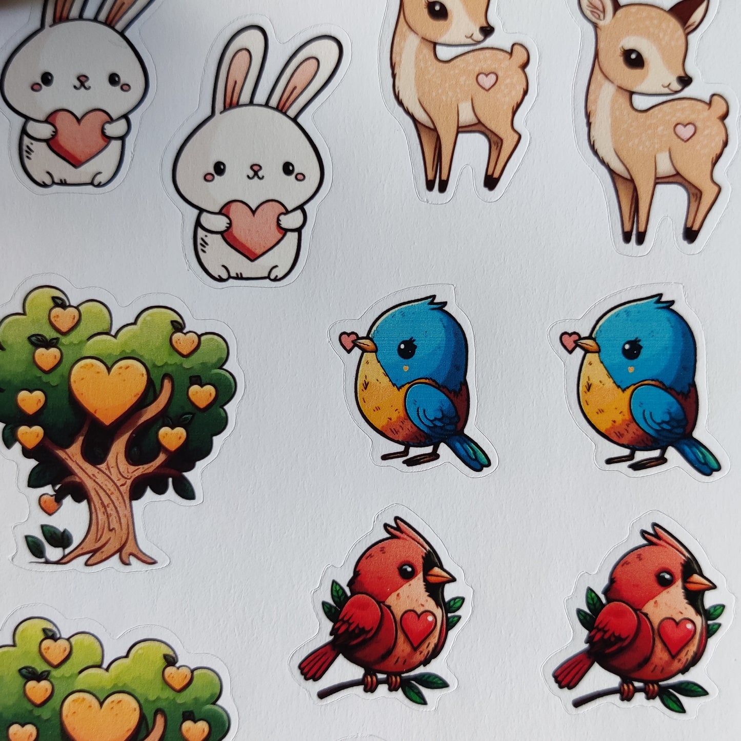 forest animals sticker sheet