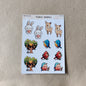 forest animals sticker sheet