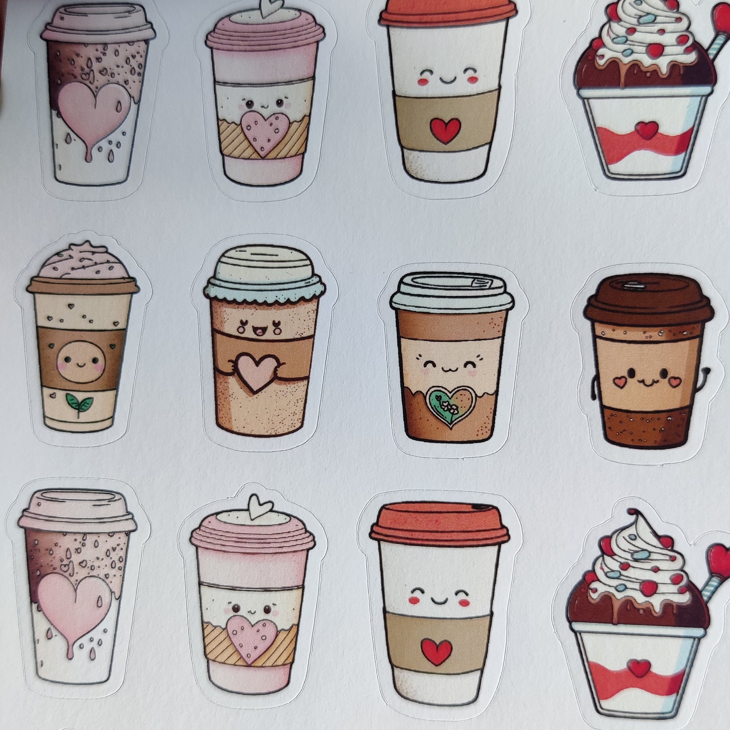 Coffee time sticker sheet