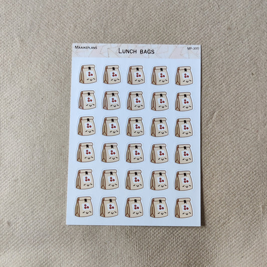 Lunch bag sticker sheet