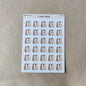 Lunch bag sticker sheet