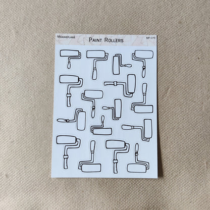 Paint roller sticker sheet