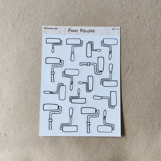 Paint roller sticker sheet