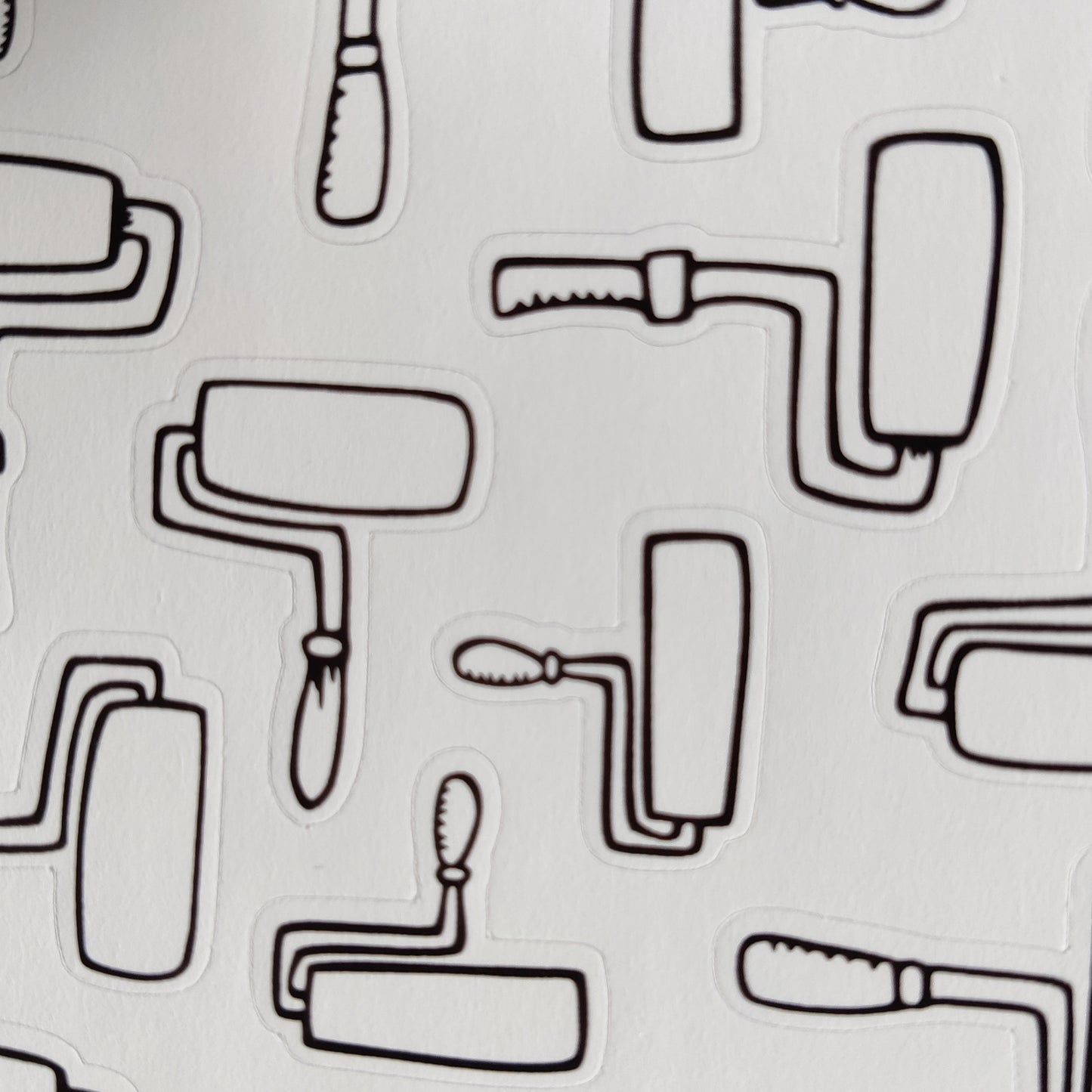 Paint roller sticker sheet