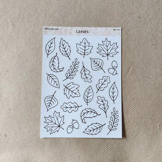 Autumn leaves sticker sheet