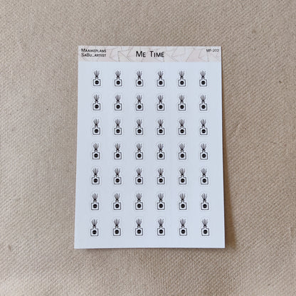 Fragrance stick icons sticker sheet