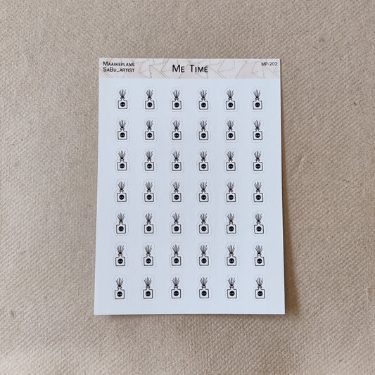 Fragrance stick icons sticker sheet