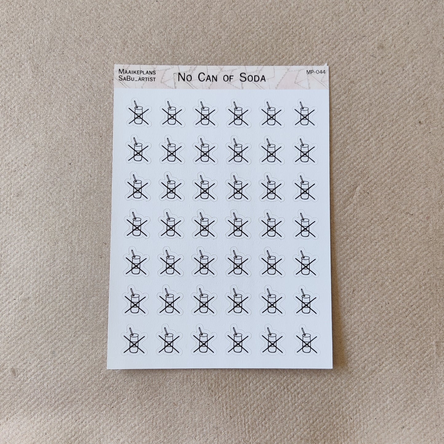 Soda Can X Icons Sticker Sheet