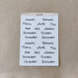 Months sticker sheet (EN)