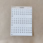 Numbers 1 - 31 sticker sheet