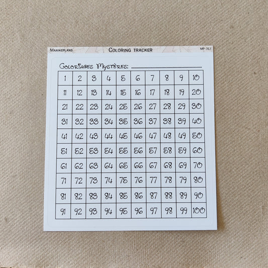 Coloring pages trackers