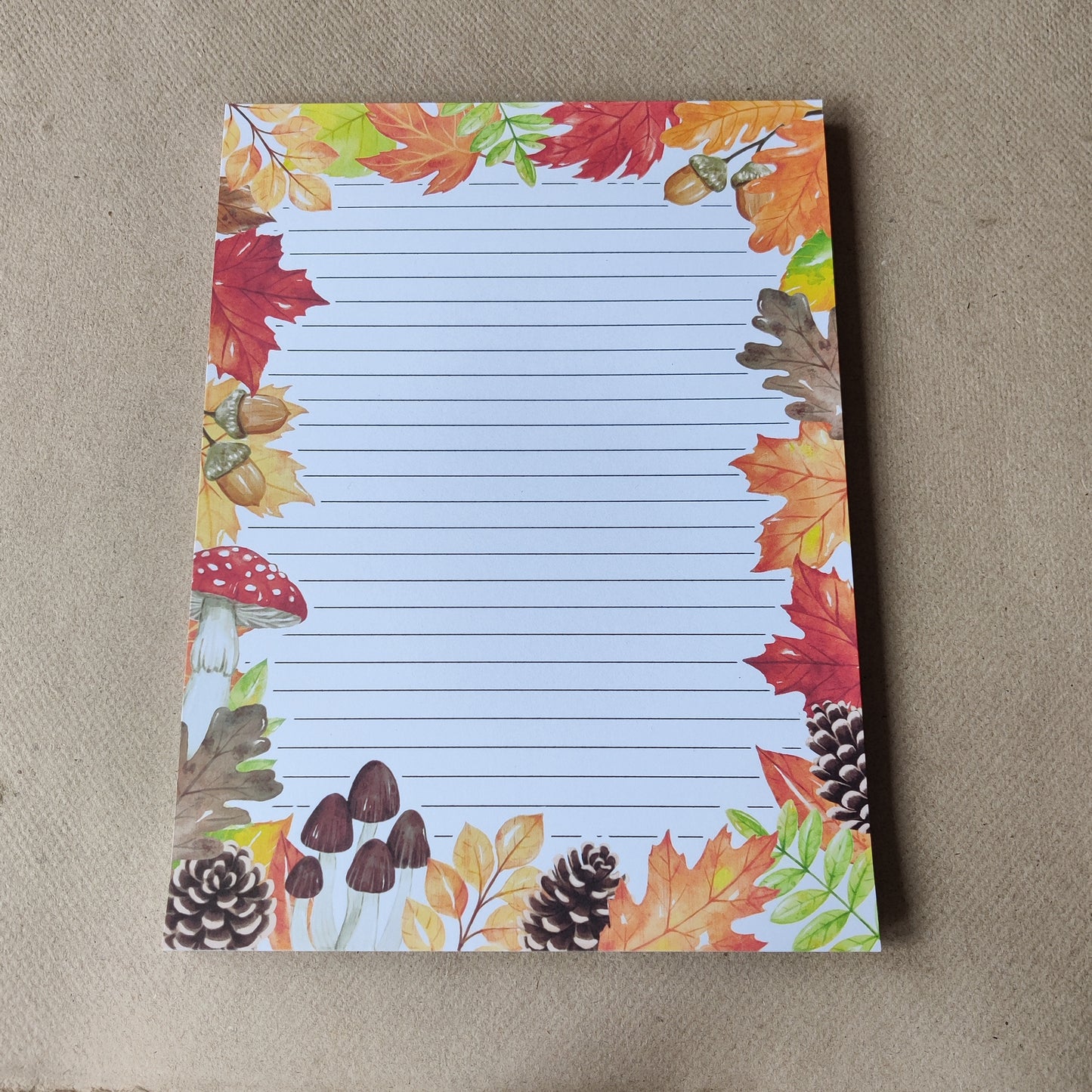 Herfst notitieblok | Gelinieerd