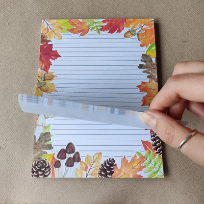 Herfst notitieblok | Gelinieerd