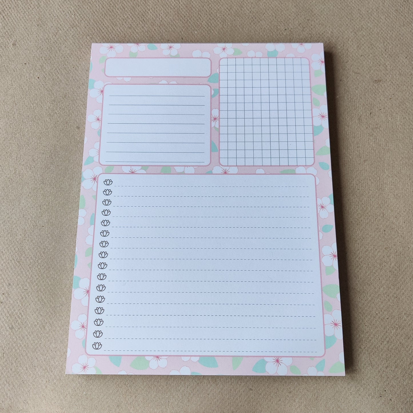 Dagplanner notitieblok - kersenbloesem