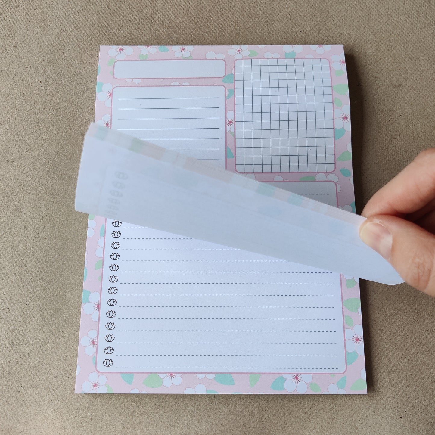 Dagplanner notitieblok - kersenbloesem