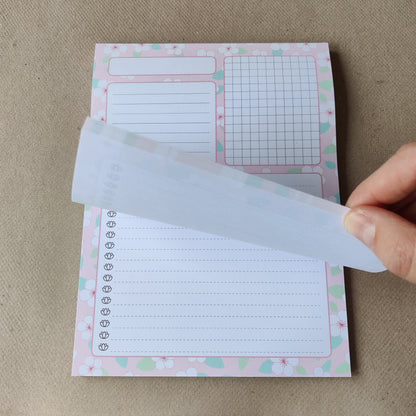 Dagplanner notitieblok - kersenbloesem