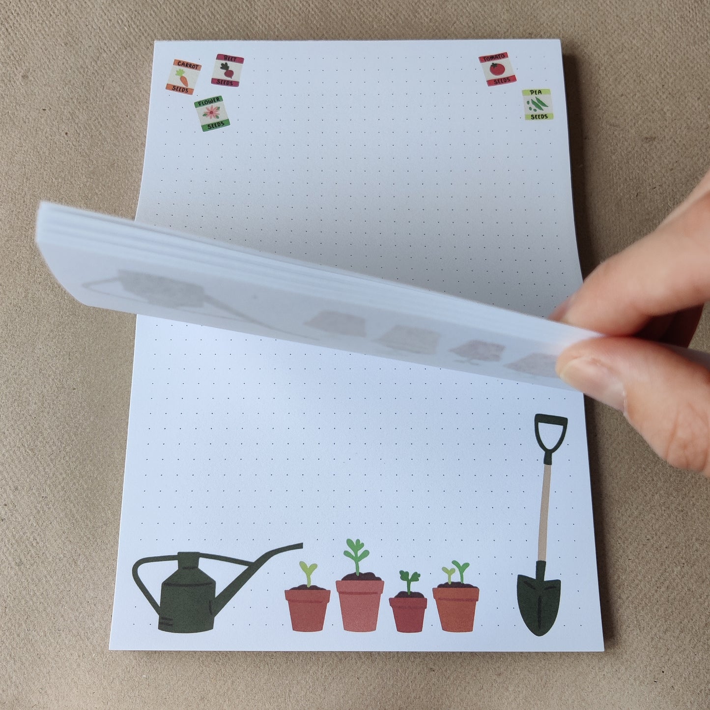 Moestuin notitieblok | Dot Grid | A5 notepad