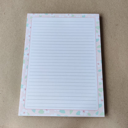 Gelinieerd Notitieblok | Kersenbloesem Print  | Notities | Braindump Kladblok