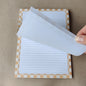 Gelinieerd Notitieblok | Geel Ruit Print