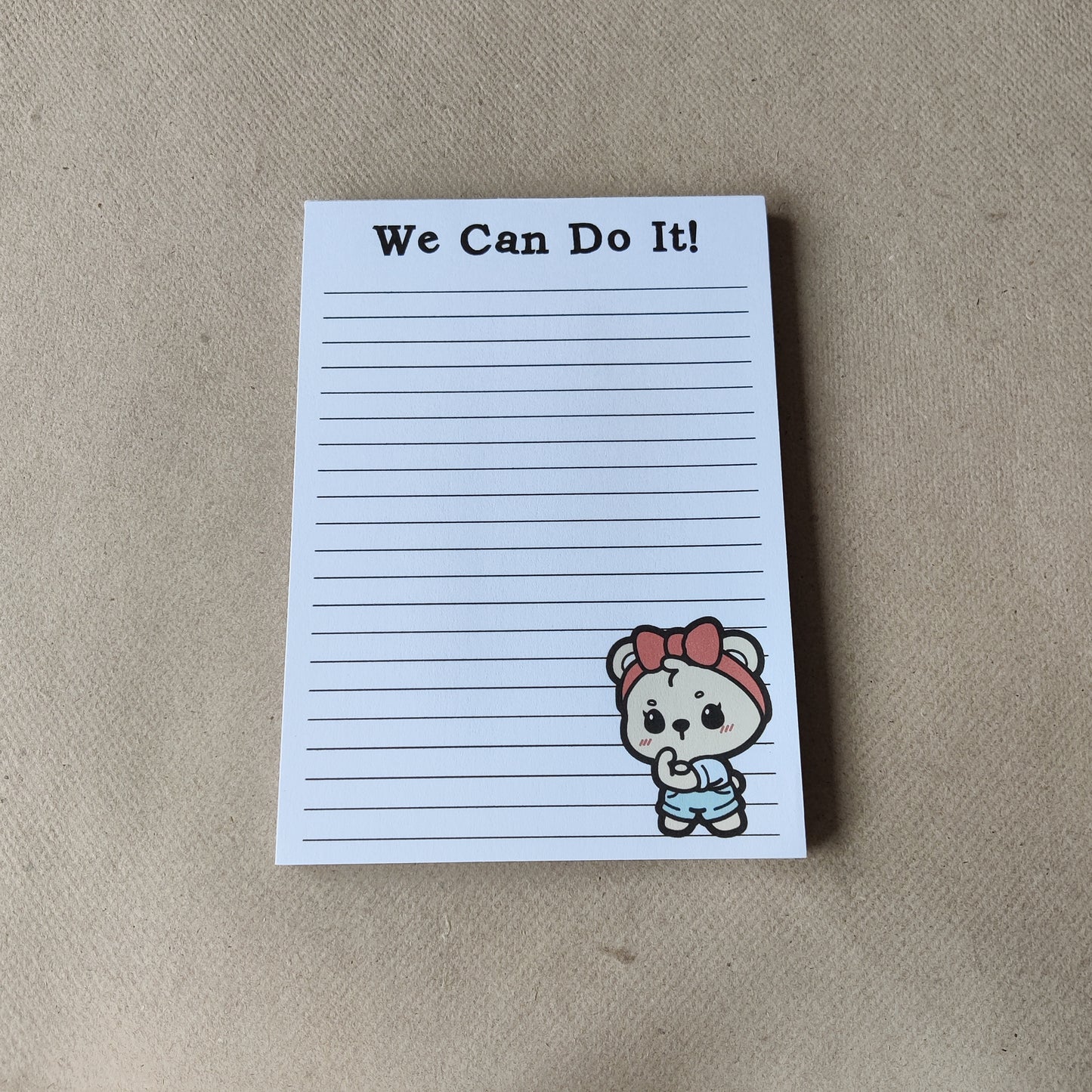 Gelinieerd notitieblok A6 - We can do it!