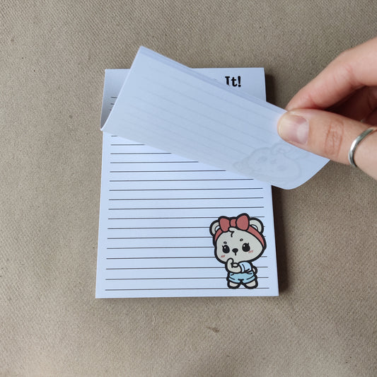 Gelinieerd notitieblok A6 - We can do it!