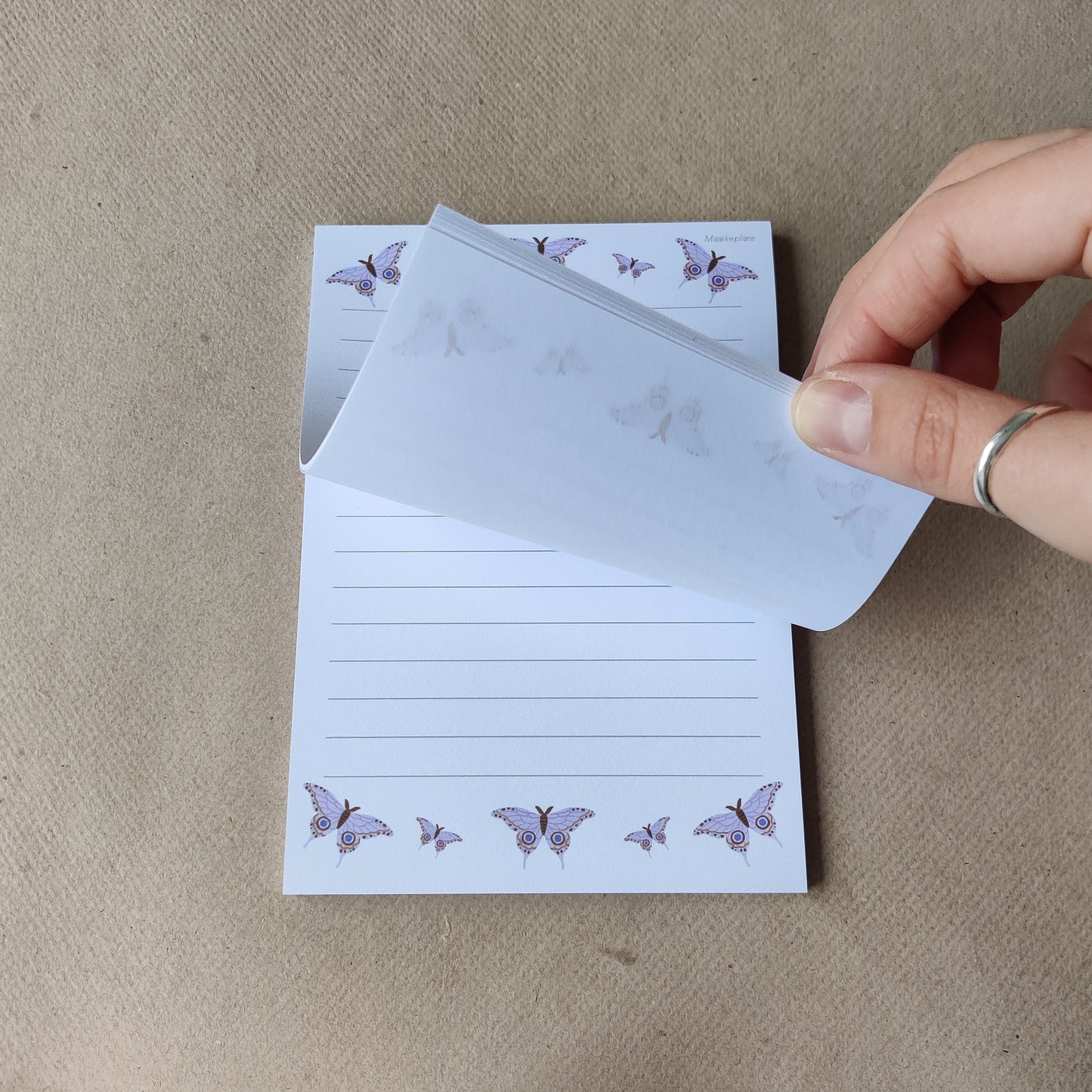 Notitieblok | Magical Butterfly | A6 Afscheurbaar Kladblok