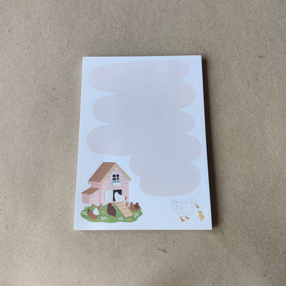 Chicken Coop | Girly & Pink | Spring Notepad A6