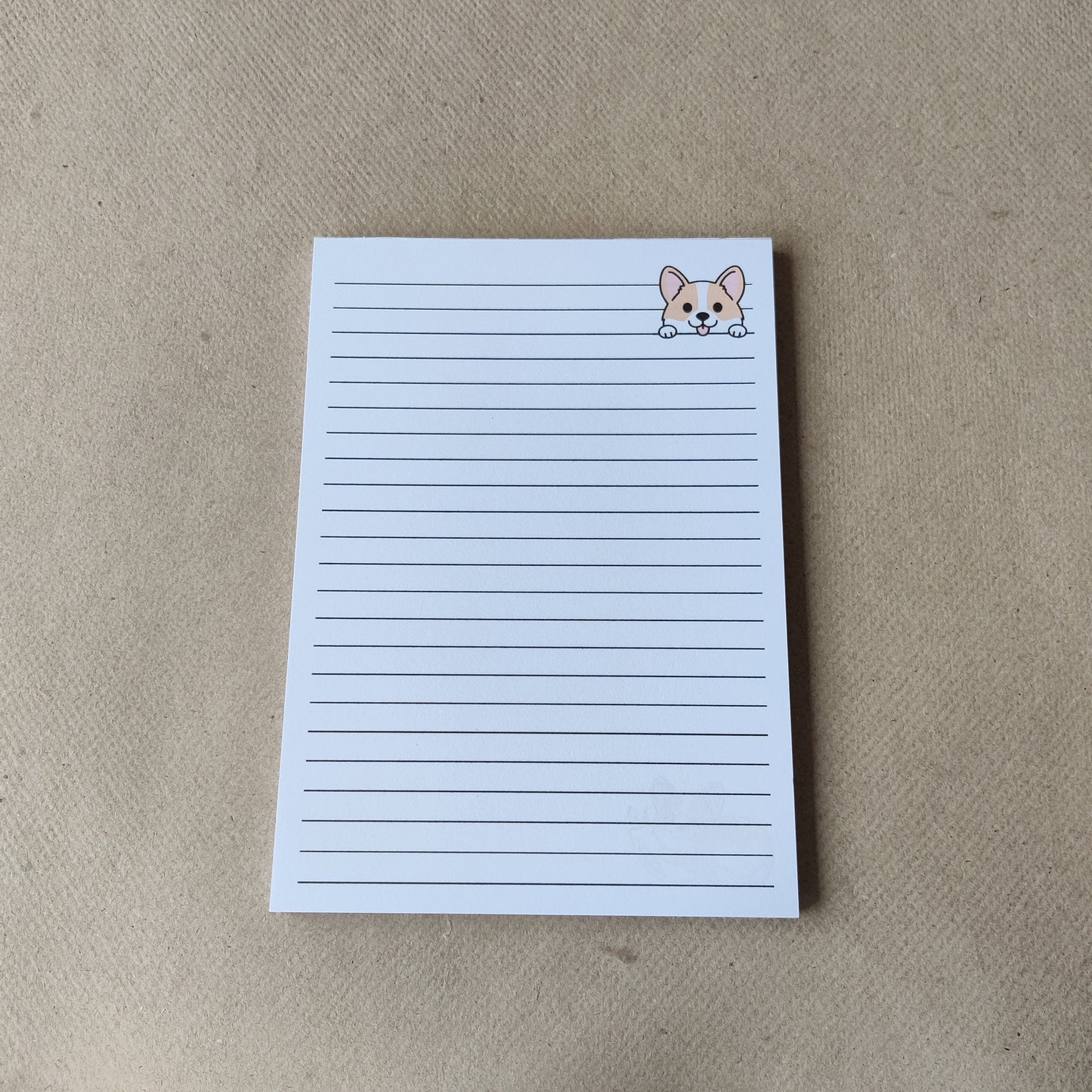 Corgi Notitieblok Gelinieerd A6