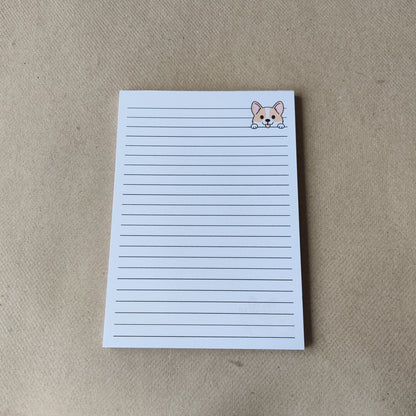 Corgi Notitieblok Gelinieerd A6